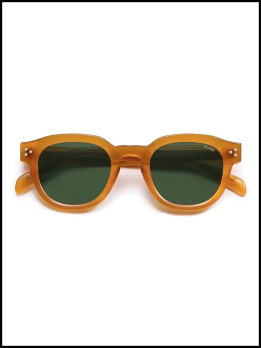 Retro Polarized Sunglasses with UV Protection Acetate Frame